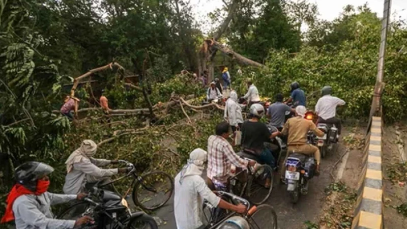 শক্তিশালী ঝড় ও ভারী বৃষ্টিতে লণ্ডভণ্ড উত্তর প্রদেশ, নিহত ৫৬