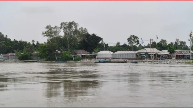 দুধকুমার নদের পানি বিপৎসীমার ২৪ সেন্টিমিটার ওপরে, নিম্নাঞ্চল প্লাবিত
