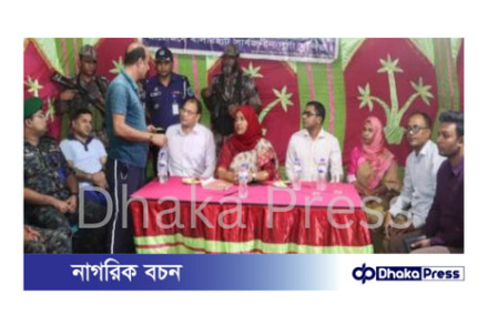 কুড়িগ্রামে সেনাবাহিনীর বিভিন্ন পূজা মণ্ডপ পরিদর্শন