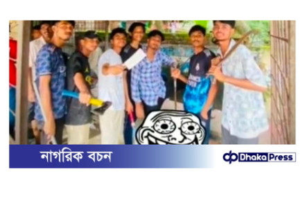 অস্ত্র হাতে টিকটক ভিডিও ভাইরাল, চাঁদপুরে ৫ কিশোর গ্যাং সদস্য আটক