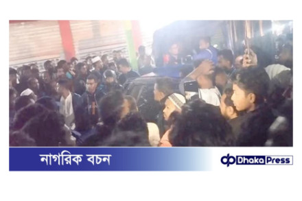 যুবককে আটক করায় কুড়িগ্রামে পুলিশের গাড়িতে হামলা