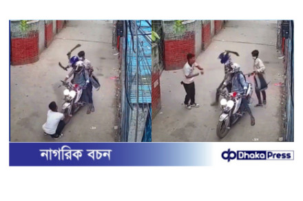 মগবাজারে প্রকাশ্যে চাপাতি হাতে ছিনতাই, ভিডিও ভাইরাল
