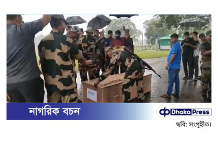 কুলাউড়ায় বিএসএফের গুলিতে নিহত তরুণের মরদেহ হস্তান্তর