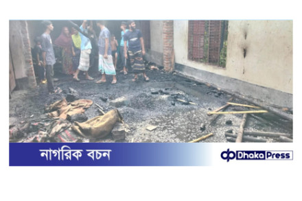 চারঘাটে বৈদ্যুতিক আগুনে মাদ্রাসা পুড়ে ছাঁয়, প্রায় ৭লাখ টাকার ক্ষতি
