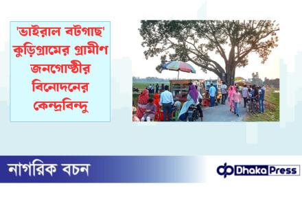 ভাইরাল বটগাছ কুড়িগ্রামের গ্রামীণ জনগোষ্ঠীর বিনোদনের কেন্দ্রবিন্দু