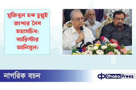 মুজিবুল হক চুন্নুই জাপার বৈধ মহাসচিব: ব্যারিস্টার আনিসুল
