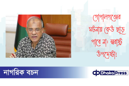 গোপালগঞ্জের ঘটনায় কেউ ছাড় পাবে না: স্বরাষ্ট্র উপদেষ্টা