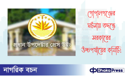 গোপালগঞ্জের ঘটনায় তদন্তে সরকারের উচ্চপর্যায়ের কমিটি