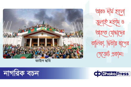 আরও দীর্ঘ হলো জুলাই শহীদ ও আহত যোদ্ধাদের তালিকা, দ্বিতীয় ধাপের গেজেট প্রকাশ