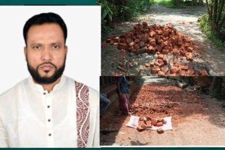 রাজারগাঁও বাজার পশ্চিম ব্রিজ হইতে ঘোড়াদারি  সড়ক নিজস্ব অর্থায়নে রাস্তা সংস্কার করে দিলেন  সিদ্দিকুর রহমান।