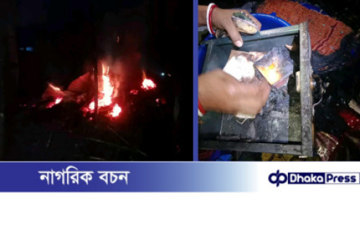 বড়াইগ্রামে ভয়াবহ অগ্নিকাণ্ডে দুই পরিবারের সর্বস্ব পুড়ে ছাই, মারা যায় ৪ টি ছাগল