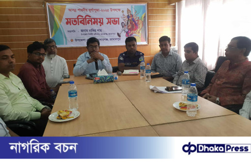 মাদারগঞ্জে শারদীয় দূর্গাপূজা-২০২৫ উপলক্ষে মতবিনিময় সভা