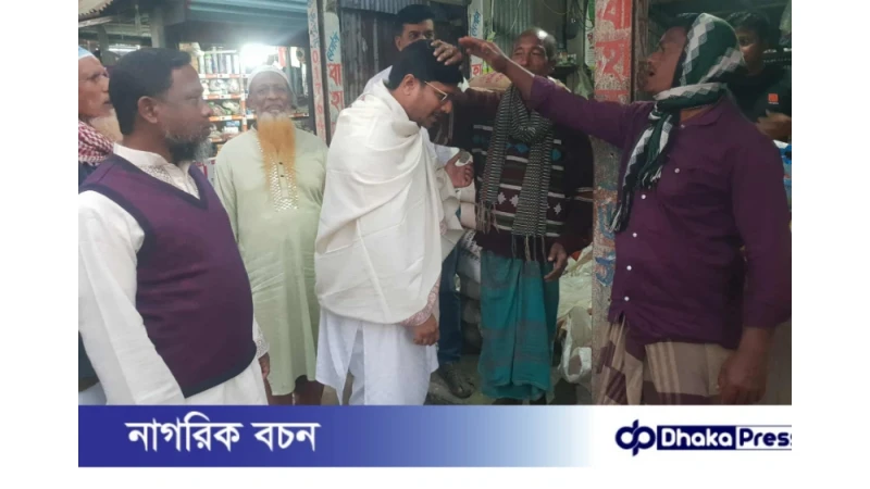 মাদারগঞ্জে বিএনপি নেতা সাদিকুর রহমান সিদ্দিকী শুভ’র দোয়া ও ভোট প্রার্থনা