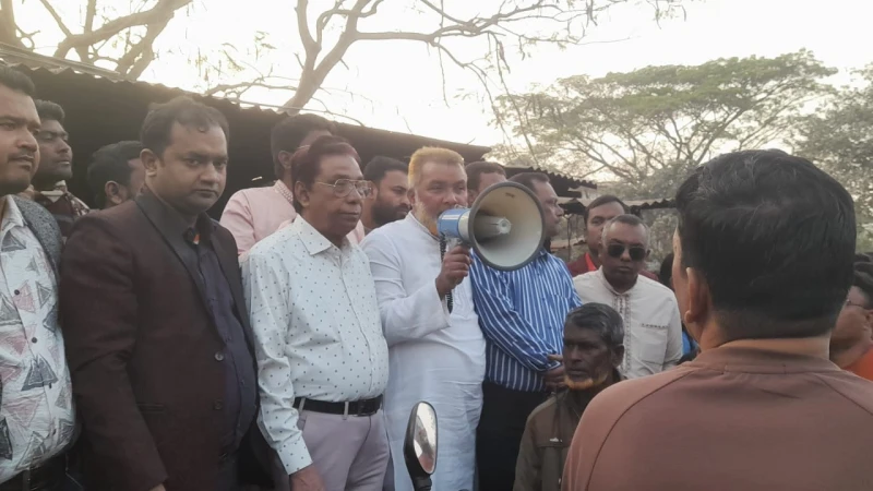 রাজশাহী-৬ (চারঘাট-বাঘা) আসনে ধানের শীষের প্রচারণা মিছিল অনুষ্ঠিত