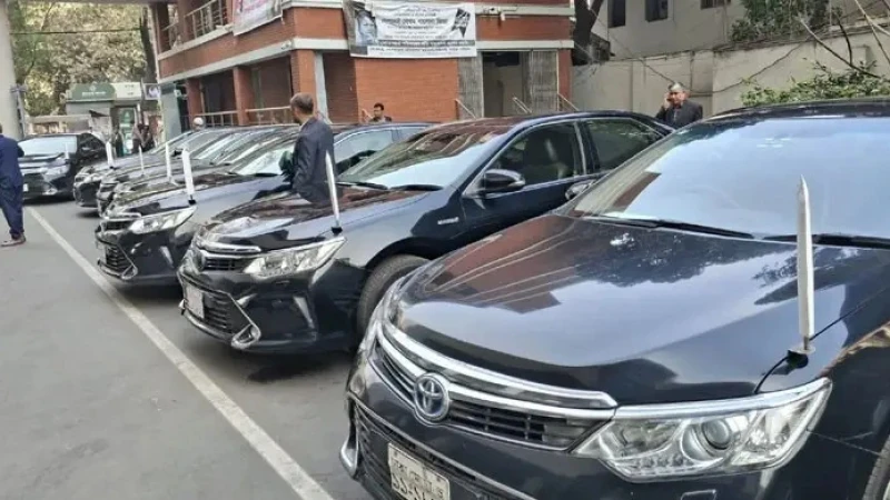 নতুন মন্ত্রীদের জন্য প্রস্তুত ৪৫ গাড়ি