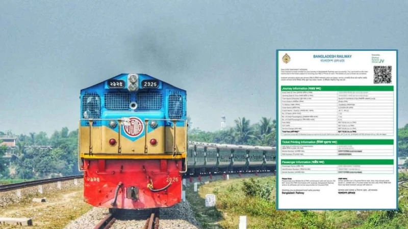 ট্রেনে ঈদযাত্রায় আজ মিলছে ১৫ মার্চের অগ্রিম টিকিট