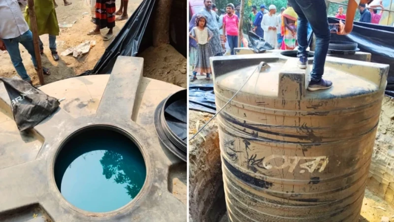 সিংড়ায় মাটির নিচে পানির ট্যাংকে ১০ হাজার লিটার ডিজেল মজুত, ব্যবসায়ীকে জরিমানা