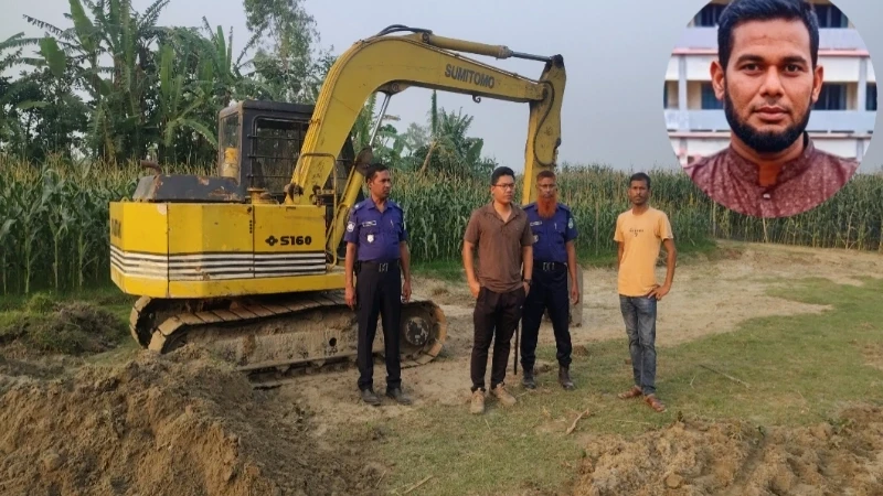 মাদারগঞ্জে আনসার কমান্ডার পরিচয়ে অবৈধ মাটি উত্তোলন: ভ্রাম্যমাণ আদালতের অভিযানে ভেকু ধ্বংস, ব্যাটারি জব্দ