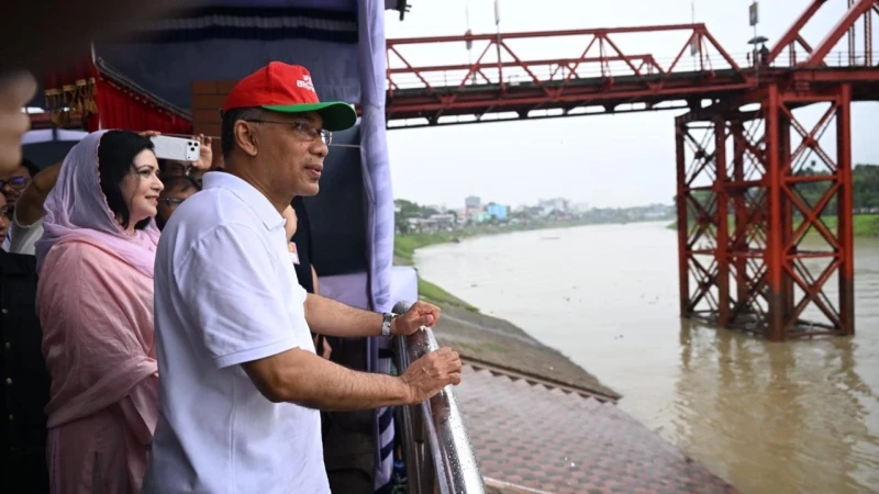 সিলেটে সৌন্দর্যবর্ধন ও বন্যা প্রতিরোধী অবকাঠামো নির্মাণ প্রকল্পের উদ্বোধন প্রধানমন্ত্রীর