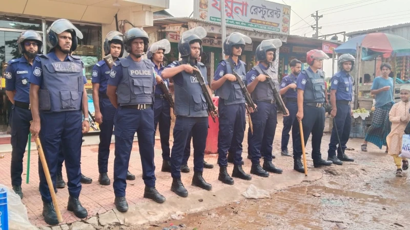 বাহুবলে ঈদুল আজহা ঘিরে পুলিশের ব্যাপক মহড়া, নিরাপত্তা জোরদার