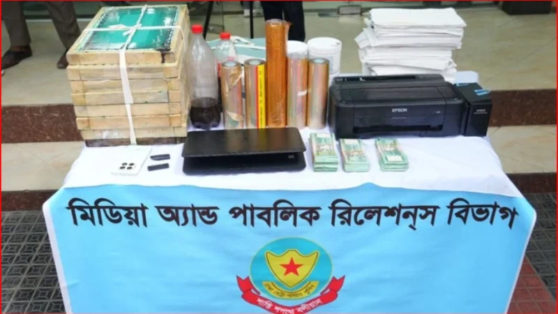 কদমতলীতে জাল নোট তৈরির কারখানায় অভিযান, গ্রেপ্তার ২