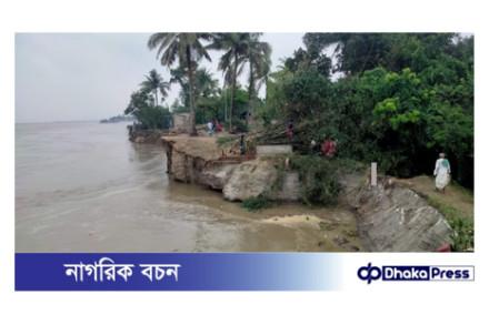 বগুড়ায় যমুনা নদী পানি বিপৎসীমার ১২ সেন্টিমিটার ওপরে